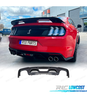 DIFFUSEUR FORD MUSTANG 15-17 LOOK GT500 DOUBLE SORTIE