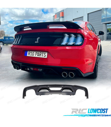 DIFFUSEUR FORD MUSTANG 15-17 LOOK GT500 DOUBLE SORTIE