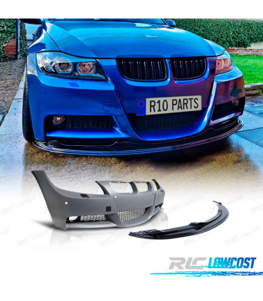 PARE CHOCS BMW E90 E91 05-08 LOOK M SRA PDC + SPOILER FRONTAL M PERFORMANCE