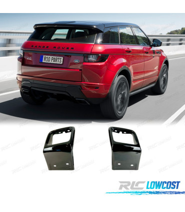 EMBOUTS D'ÉCHAPPEMENT RANGE ROVER EVOQUE LOOK DYNAMIC NOIR BRILLANT