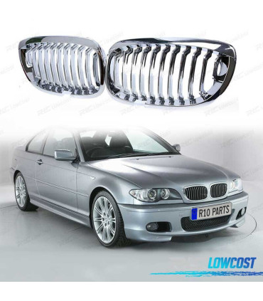 CALANDRES AVANT BMW E46 03-07 COUPÉ CABRIO CHROMÉ