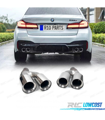 EMBOUTS D´ÉCHAPPEMENT BMW G30 G31 20- LOOK M5 CHROMÉ
