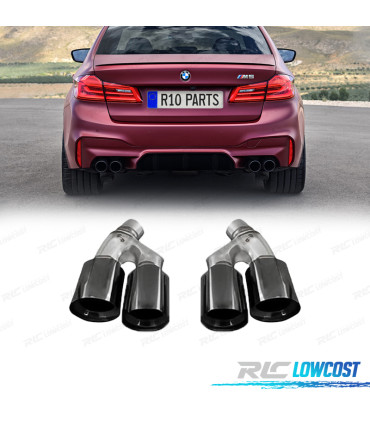 EMBOUTS D´ÉCHAPPEMENT BMW G30 G31 LCI 20-23 LOOK M5 NOIR