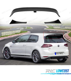 AILERON SPOILER VOLKSWAGEN VW GOLF 7 7.5 GTI R 12-20 LOOK CLUBSPORT NOIR BRILLANT