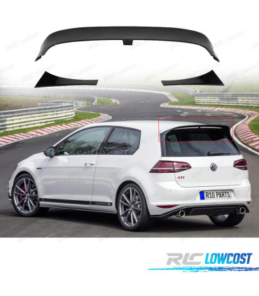 AILERON SPOILER VOLKSWAGEN VW GOLF 7 7.5 GTI R LOOK CLUBSPORT NOIR BRILLANT