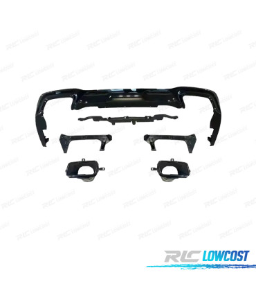 DIFFUSEUR BMW F44 LOOK M 235i + EMBOUTS D'ÉCHAPPEMENT NOIR BRILLANT