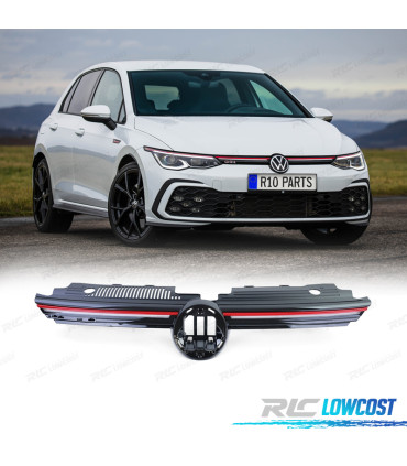 CALANDRE VOLKSWAGEN VW GOLF 8 GTI ROUGE BLANC
