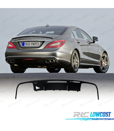 DIFFUSEUR MERCEDES CLS C218 11-14 LOOK C63 AMG NOIR BRILLANT