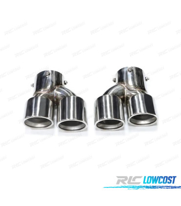 EMBOUTS D'ÉCHAPPEMENT BMW G20 20-22 LOOK M CHROMÉ