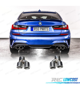 EMBOUTS D'ÉCHAPPEMENT BMW G20 20-22 LOOK M CHROMÉ