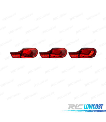 FEUX ARRIÈRE FULL LED BMW F32 F33 F36 LIGHT BAR OLED FOND ROUGE