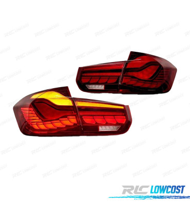 FEUX ARRIÈRE BMW F30 LIGHT BAR OLED FULL LED ROUGE