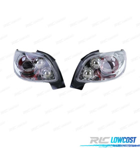 FEUX ARRIÈRE PEUGEOT 206 CC 98-09 FOND CHROME