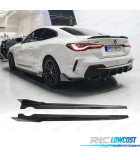 RAJOUTS BAS DE CAISSE BMW G22 20-24 LOOK M NOIR BRILLANT