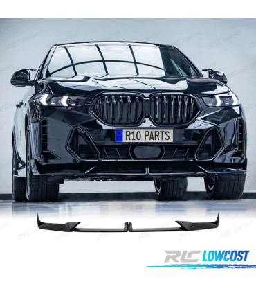 SPOILER LIP BMW X6 G06 LCI 23- LOOK M NOIR BRILLANT