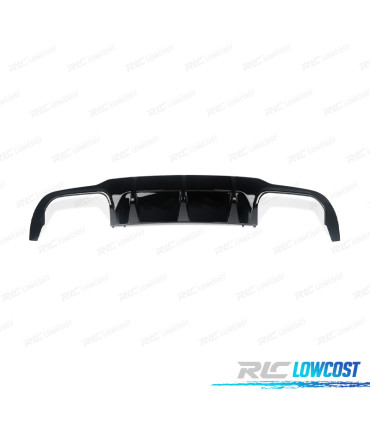 DIFFUSEUR MERCEDES CLASSE C W204 LOOK AMG C63 NOIR BRILLANT