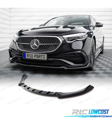 SPOILER LAME AVANT MERCEDES W214 24- LOOK AMG NOIR BRILLANT