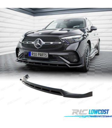 SPOILER LAME DE PARE-CHOCS AVANT MERCEDES GLC X254 23- LOOK AMG NOIR BRILLANT