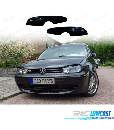 PAUPIÈRES DE PHARES VOLKSWAGEN GOLF 4 97-03 NOIR BRILLANT