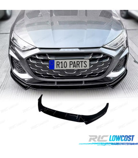 SPOILER LAME DE PARE-CHOCS AVANT AUDI A3 8Y 24- NOIR BRILLANT