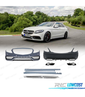 KIT CARROSSERIE MERCEDES CLASSE C W205 14-18 LOOK C63 AMG