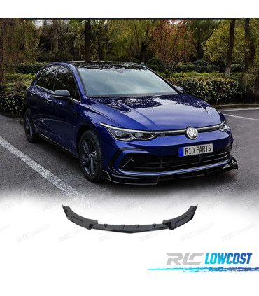 SPOILER LAME DE PARE-CHOCS AVANT VOLKSWAGEN VW GOLF 8 R NOIR BRILLANT