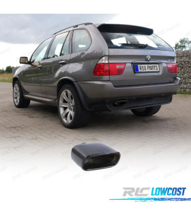 EMBOUT D'ÉCHAPPEMENT INOX UNIVERSEL NOIR