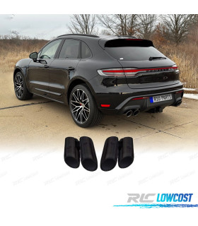 EMBOUTS D'ÉCHAPPEMENTS PORSCHE MACAN 18- LOOK S NOIR