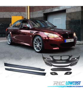 KIT CARROSSERIE BMW E60 03-07 LOOK M5 PARE CHOCS + BAS DE CAISSE