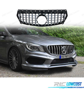 CALANDRE MERCEDES CLA C117 16-18 LOOK AMG GT NOIR CHROMÉ