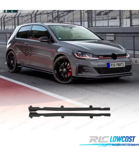 RAJOUTS DES BAS DE CAISSE VOLKSWAGEN VW GOLF 7 7.5 LOOK TCR NOIR BRILLANT