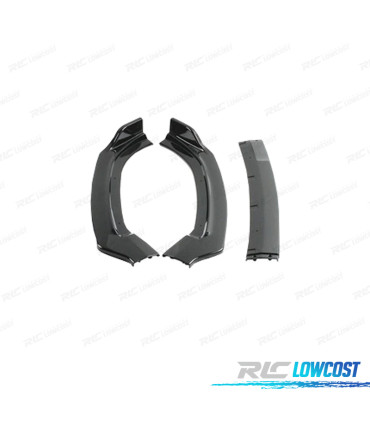 SPOILER LAME FRONTAL AUDI A6 C7 15-18 LOOK S-LINE NOIR BRILLANT