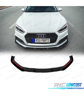 SPOILER LAME DE PARE-CHOCS AVANT AUDI A5 LOOK RS5 16-19 NOIR