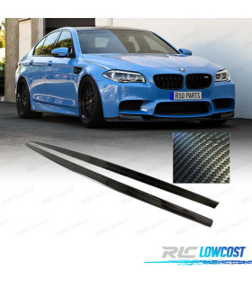 RAJOUTS BAS DE CAISSE BMW F10 F11 10-17 LOOK M PERFORMANCE CARBONE
