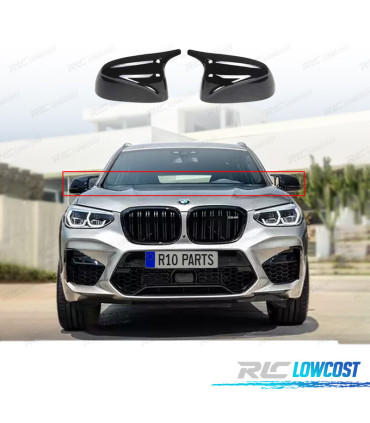 COQUES DE RÉTROVISEURS BMW X5 G05 X6 G06 LOOK M NOIR BRILLANT