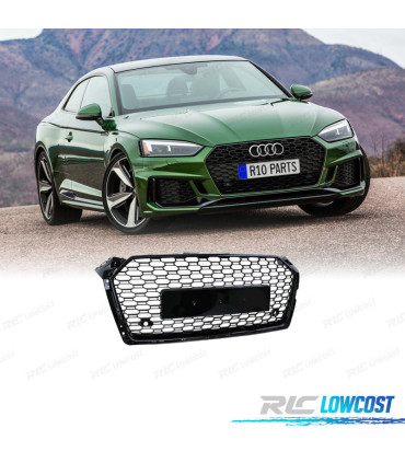 CALANDRE AUDI A5 16-20 LOOK RS5 NOIR BRILLANT PDC