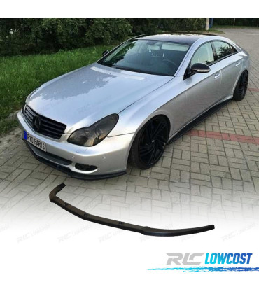 SPOILER LAME PARE-CHOCS AVANT MERCEDES CLS W219 NOIR