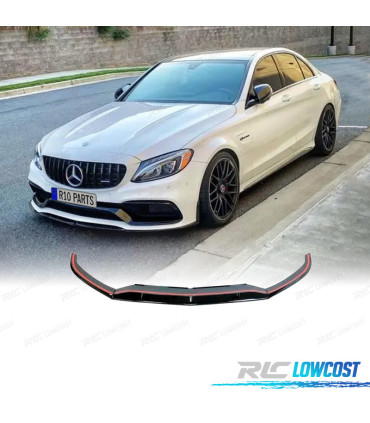 SPOILER LAME DE PARE-CHOCS AVANT MERCEDES W205 SW 14-18 LOOK AMG C63
