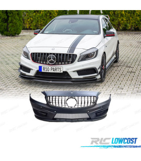 PARE-CHOCS AVANT MERCEDES W176 A45 12-15 LOOK AMG + CALANDRE AVEC SENSEUR