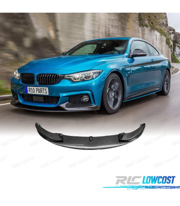 SPOILER LAME DE PARE-CHOCS AVANT BMW F32 F33 F36 LOOK M FIBRE DE CARBONE
