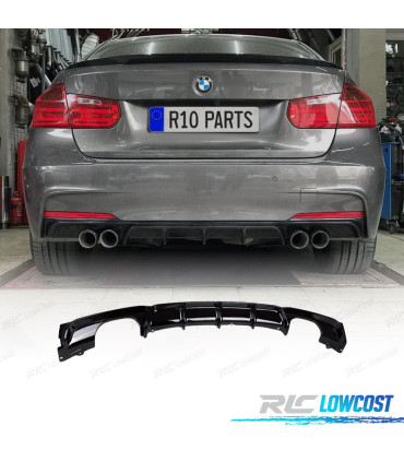 DIFFUSEUR BMW F30 F31 LOOK M PERFORMANCE NOIR BRILLANT OO---OO