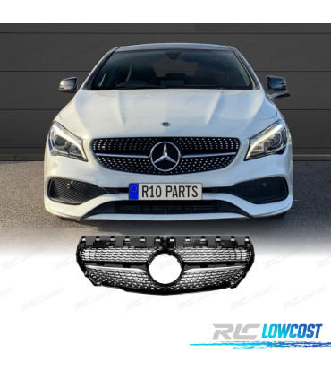 CALANDRE MERCEDES CLASSE CLA W117 13-16 LOOK DIAMOND NOIR