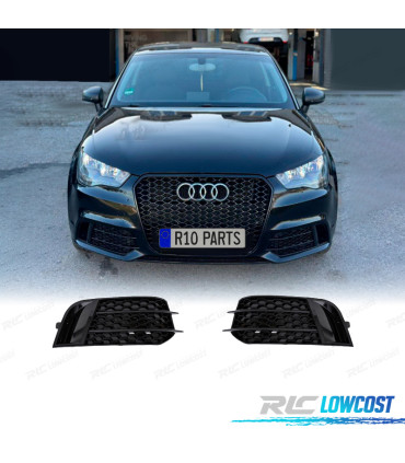 GRILLE AUDI A1 12-15 LOOK RS1 NOIR BRILLANT