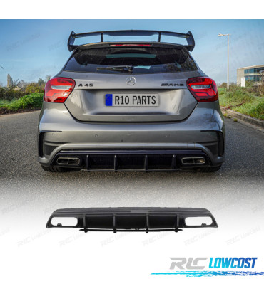 DIFFUSEUR MERCEDES CLASSE A W176 AMG 12-18 LOOK A45 CARBONE