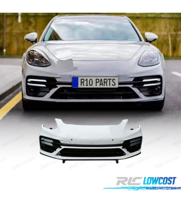 BOUCLIER AVANT PORSCHE PANAMERA 971 17-23 LOOK TURBO + FEUX DE JOUR LED