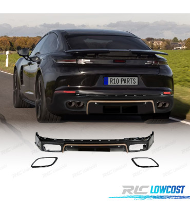 DIFFUSEUR PORSCHE PANAMERA 24-25 NOIR BRILLANT