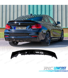 DIFFUSEUR ARRIÈRE BMW F22 F23 LOOK M PERFORMANCE NOIR BRILLANT O---