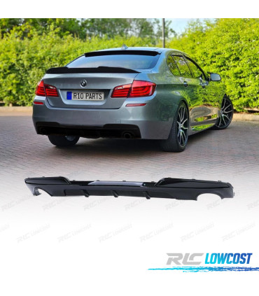 DIFFUSEUR BMW F10 F11 10-16 LOOK M NOIR BRILLANT