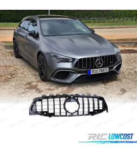 CALANDRE MERCEDES CLA C118 19-23 LOOK AMG GT NOIR BRILLANT