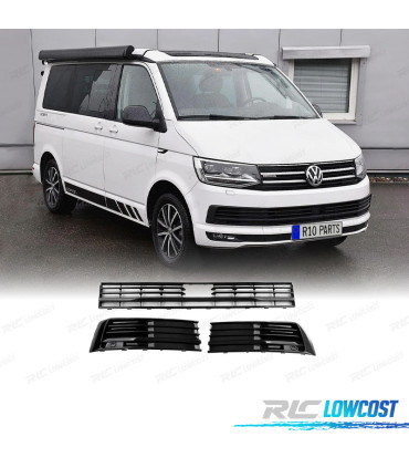 GRILLES VOLKSWAGEN VW T6 MULTIVAN 15-19 ACC NOIR BRILLANT